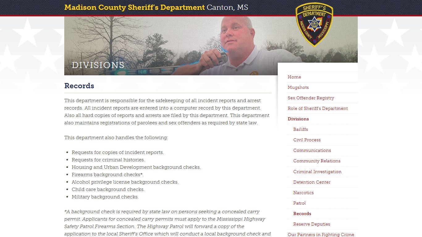 Records | Madison County Sheriff's Department - Sheriff Randy Tucker