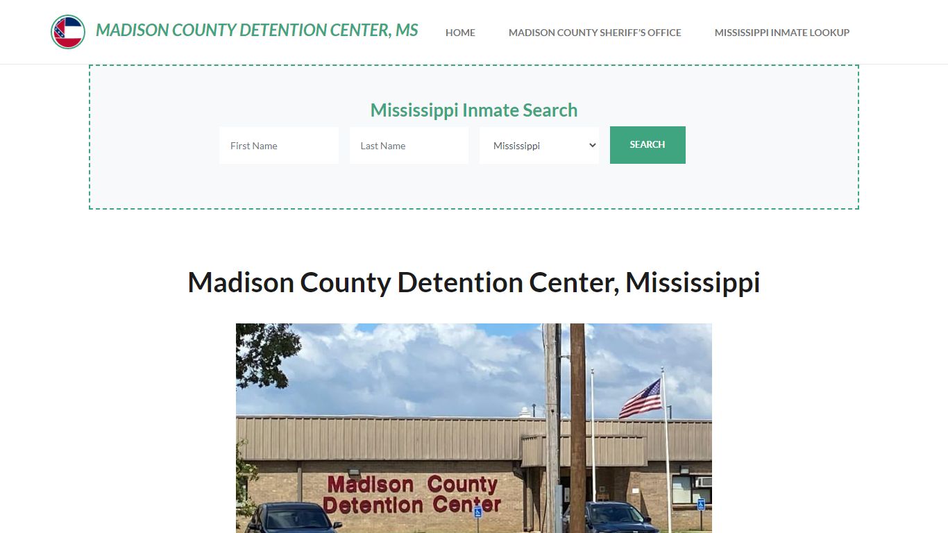 Madison County Detention Center, MS Inmate Roster, Offender Search